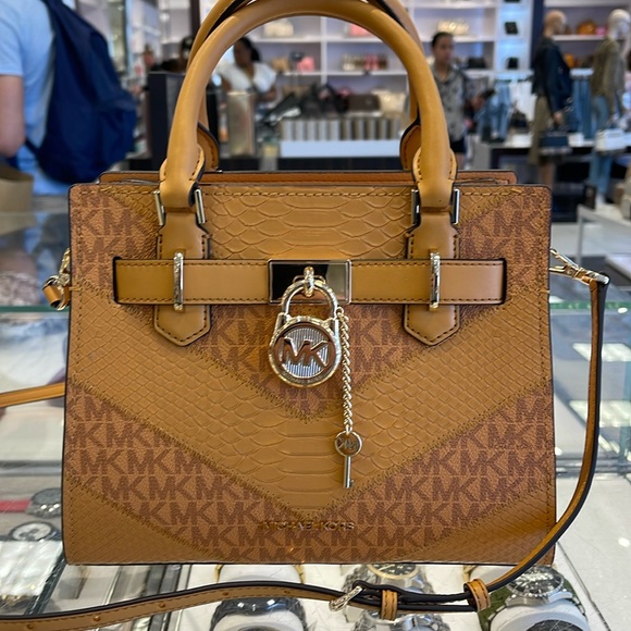 Michael Kors Hamilton Small Satchel Shoulder Crossbody Bag 
Cider Multi COLOR - Picture 2 of 16